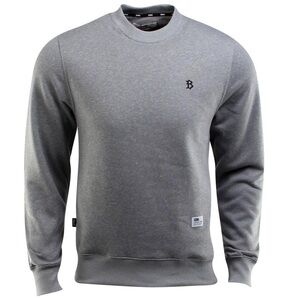 BAIT Gray Crewneck Sweater with Ribbed Details size L